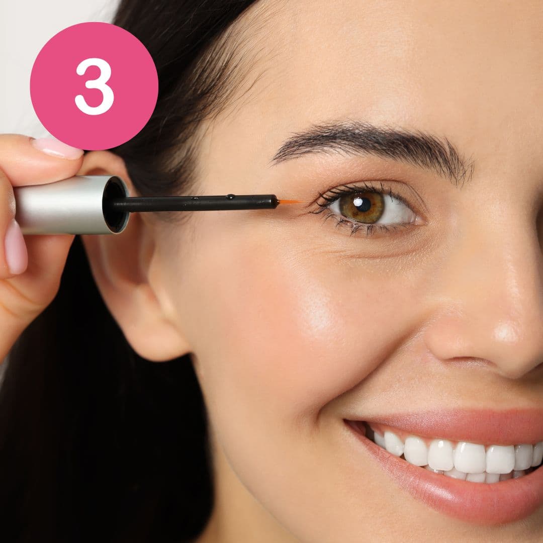 3 žingsnis: Tepkite kaip akių kontūrą