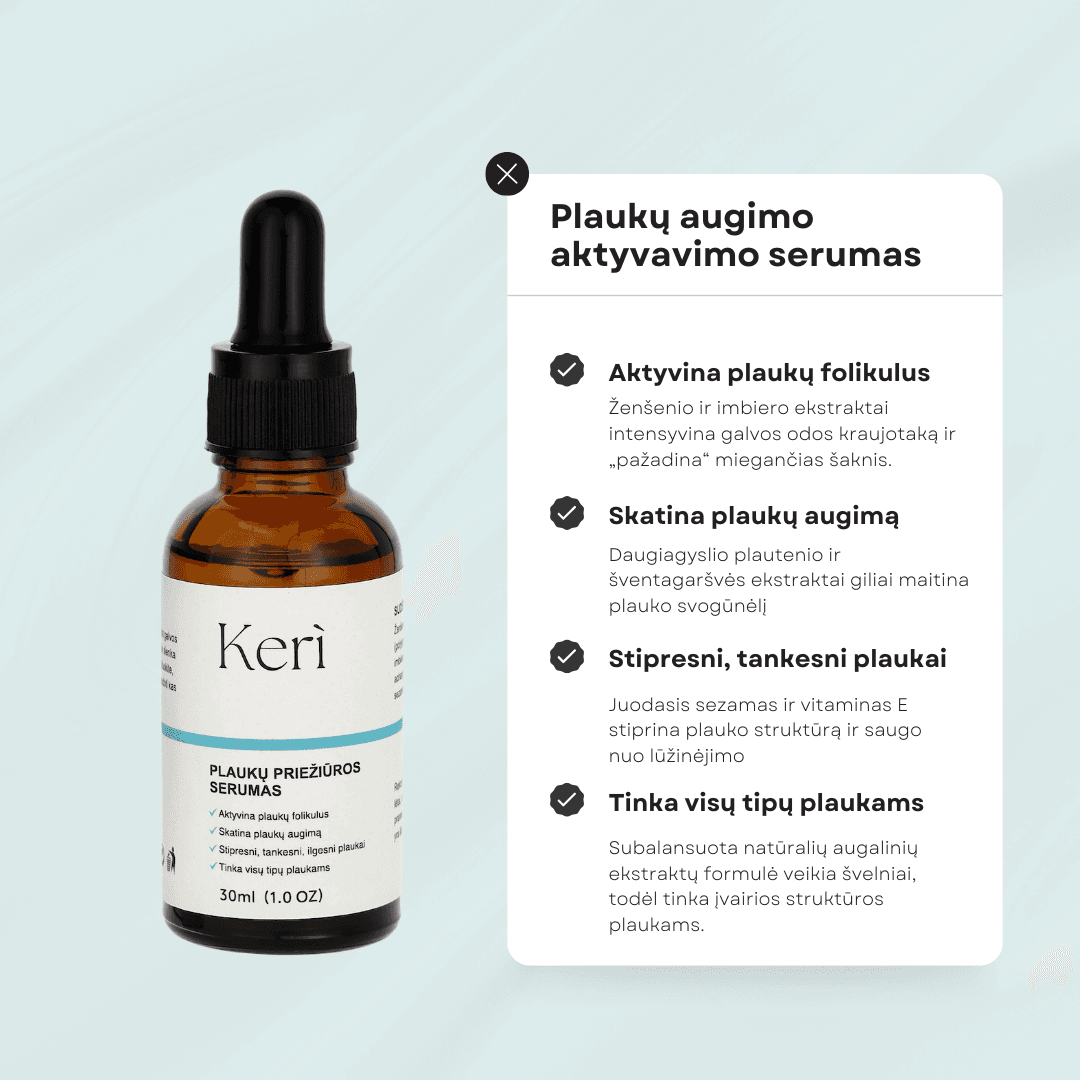 Matu augšanas aktivējošs serums 2