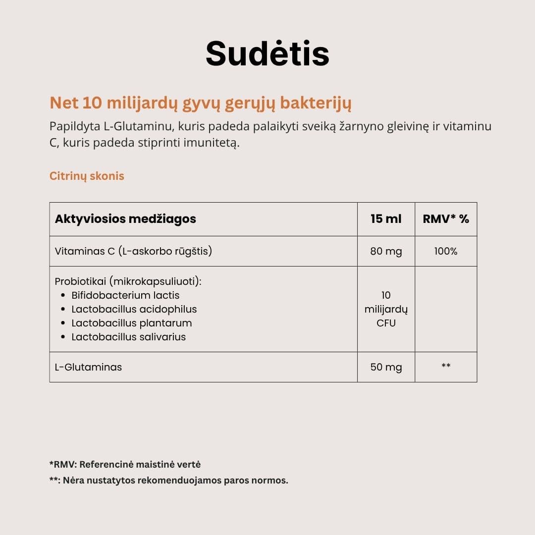 Mikrokapsuliuoti probiotikai 10 mlrd CFU (500 ml) 2