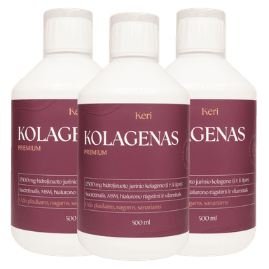 3 buteliukai kolageno