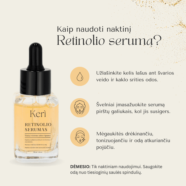 Retinolis Retinolio serumas | Keri